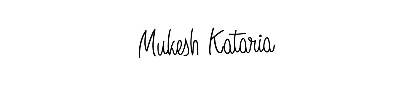 Design your own signature with our free online signature maker. With this signature software, you can create a handwritten (Angelique-Rose-font-FFP) signature for name Mukesh Kataria. Mukesh Kataria signature style 5 images and pictures png