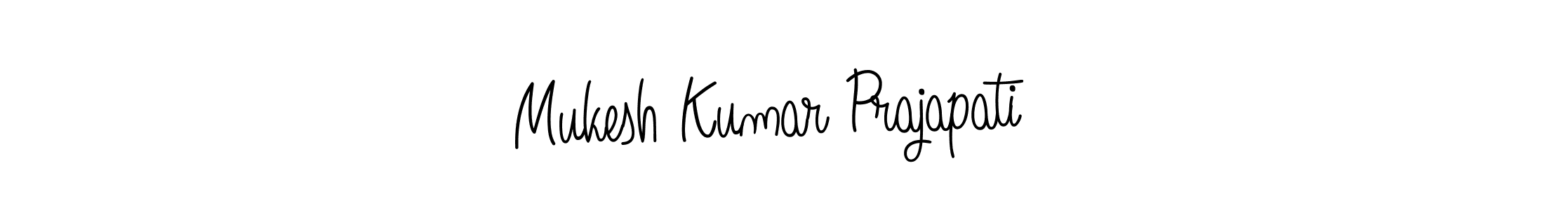 Create a beautiful signature design for name Mukesh Kumar Prajapati. With this signature (Angelique-Rose-font-FFP) fonts, you can make a handwritten signature for free. Mukesh Kumar Prajapati signature style 5 images and pictures png