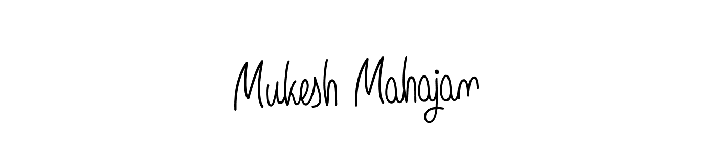 The best way (Angelique-Rose-font-FFP) to make a short signature is to pick only two or three words in your name. The name Mukesh Mahajan include a total of six letters. For converting this name. Mukesh Mahajan signature style 5 images and pictures png