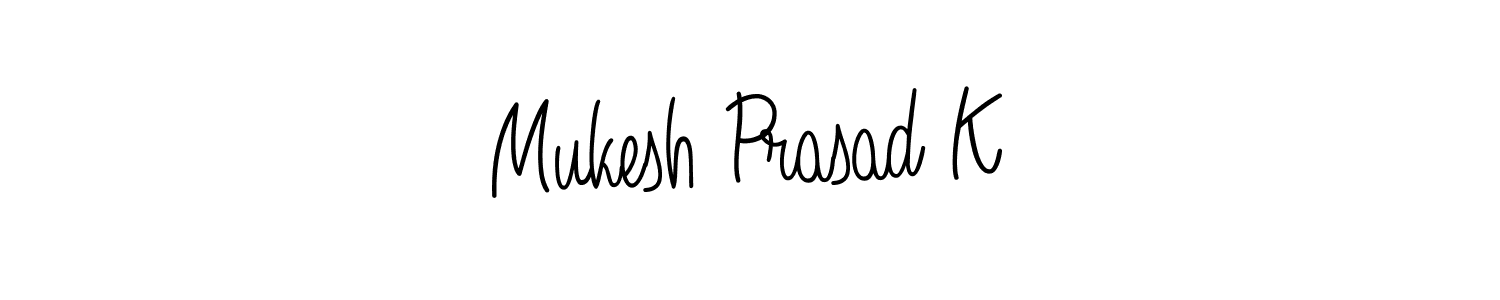 How to make Mukesh Prasad K signature? Angelique-Rose-font-FFP is a professional autograph style. Create handwritten signature for Mukesh Prasad K name. Mukesh Prasad K signature style 5 images and pictures png