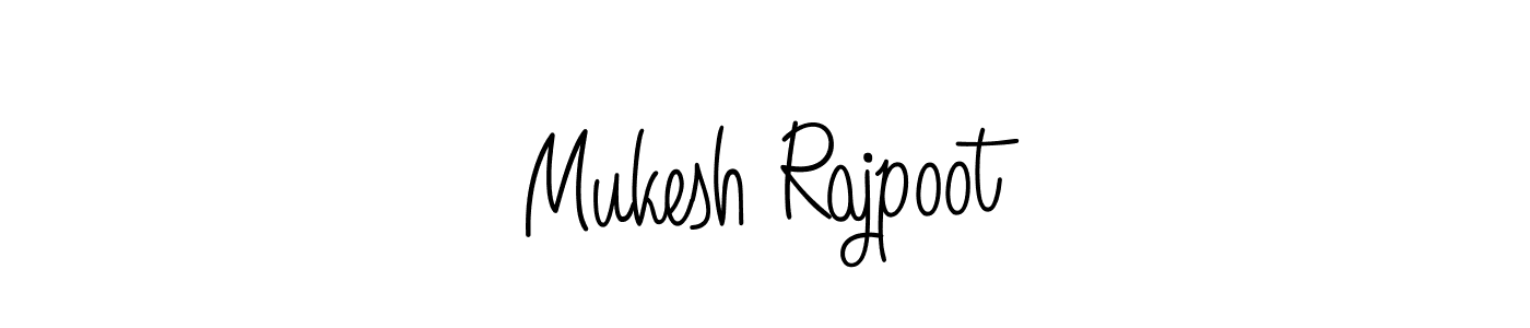 Mukesh Rajpoot stylish signature style. Best Handwritten Sign (Angelique-Rose-font-FFP) for my name. Handwritten Signature Collection Ideas for my name Mukesh Rajpoot. Mukesh Rajpoot signature style 5 images and pictures png