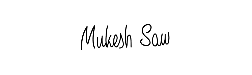 Also we have Mukesh Saw name is the best signature style. Create professional handwritten signature collection using Angelique-Rose-font-FFP autograph style. Mukesh Saw signature style 5 images and pictures png