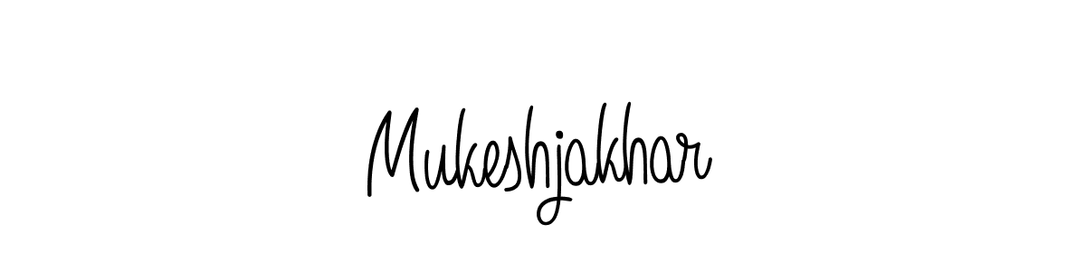 The best way (Angelique-Rose-font-FFP) to make a short signature is to pick only two or three words in your name. The name Mukeshjakhar include a total of six letters. For converting this name. Mukeshjakhar signature style 5 images and pictures png