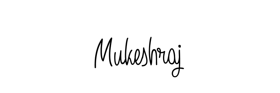 Make a beautiful signature design for name Mukeshraj. With this signature (Angelique-Rose-font-FFP) style, you can create a handwritten signature for free. Mukeshraj signature style 5 images and pictures png