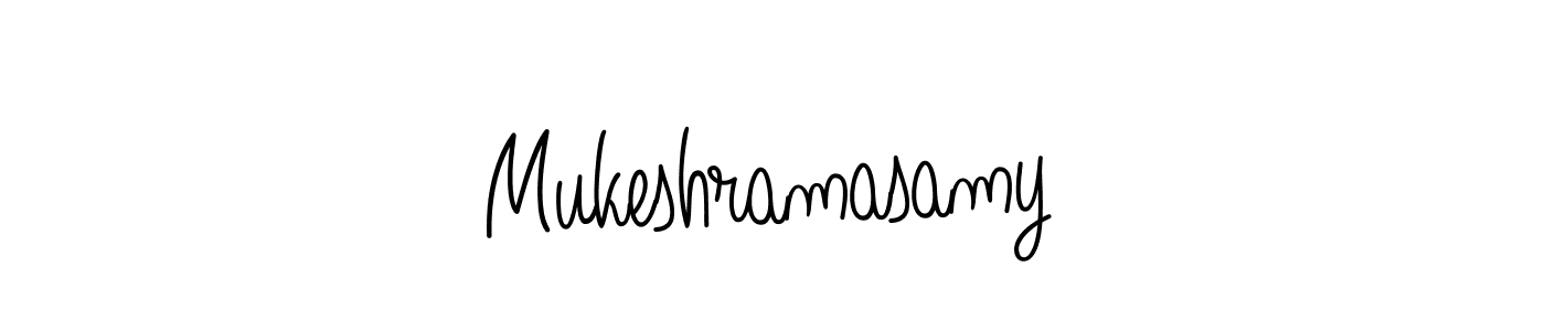 Create a beautiful signature design for name Mukeshramasamy. With this signature (Angelique-Rose-font-FFP) fonts, you can make a handwritten signature for free. Mukeshramasamy signature style 5 images and pictures png