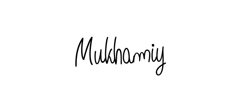 How to Draw Mukhamiy signature style? Angelique-Rose-font-FFP is a latest design signature styles for name Mukhamiy. Mukhamiy signature style 5 images and pictures png