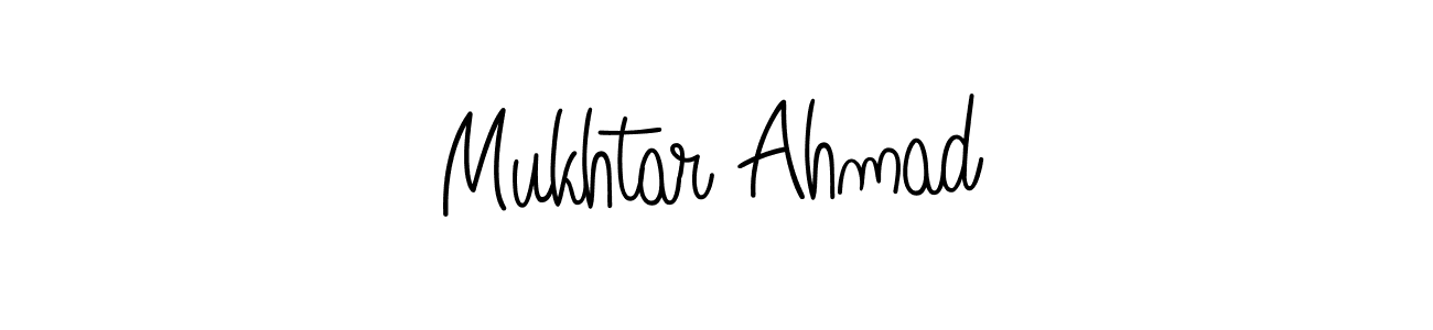 Make a beautiful signature design for name Mukhtar Ahmad. With this signature (Angelique-Rose-font-FFP) style, you can create a handwritten signature for free. Mukhtar Ahmad signature style 5 images and pictures png