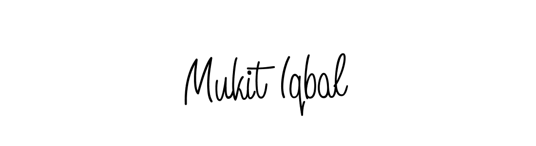 Design your own signature with our free online signature maker. With this signature software, you can create a handwritten (Angelique-Rose-font-FFP) signature for name Mukit Iqbal. Mukit Iqbal signature style 5 images and pictures png