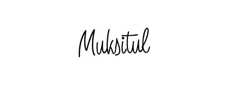The best way (Angelique-Rose-font-FFP) to make a short signature is to pick only two or three words in your name. The name Muksitul include a total of six letters. For converting this name. Muksitul signature style 5 images and pictures png