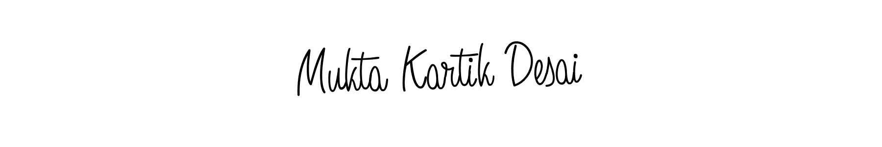 Mukta Kartik Desai stylish signature style. Best Handwritten Sign (Angelique-Rose-font-FFP) for my name. Handwritten Signature Collection Ideas for my name Mukta Kartik Desai. Mukta Kartik Desai signature style 5 images and pictures png