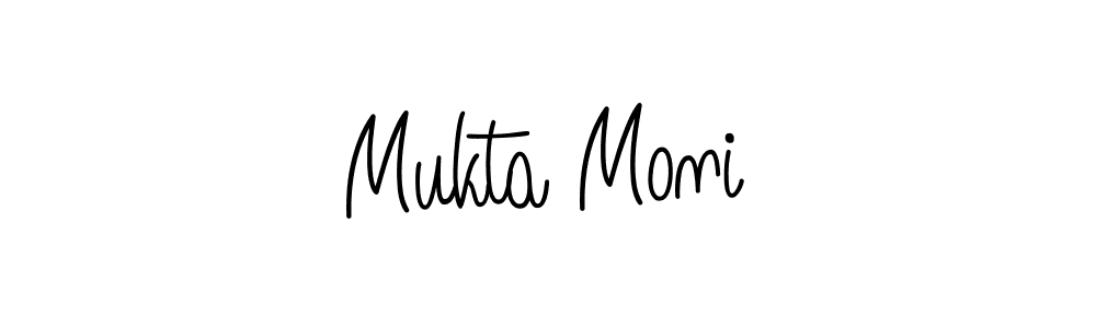 Make a beautiful signature design for name Mukta Moni. With this signature (Angelique-Rose-font-FFP) style, you can create a handwritten signature for free. Mukta Moni signature style 5 images and pictures png