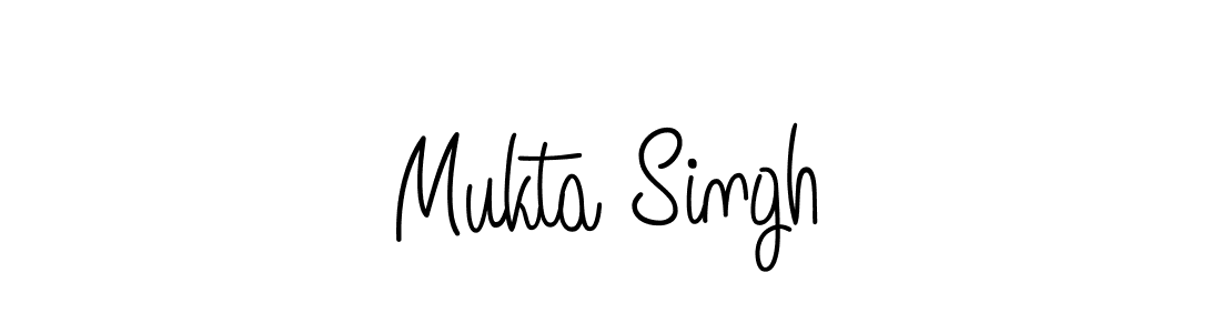Design your own signature with our free online signature maker. With this signature software, you can create a handwritten (Angelique-Rose-font-FFP) signature for name Mukta Singh. Mukta Singh signature style 5 images and pictures png