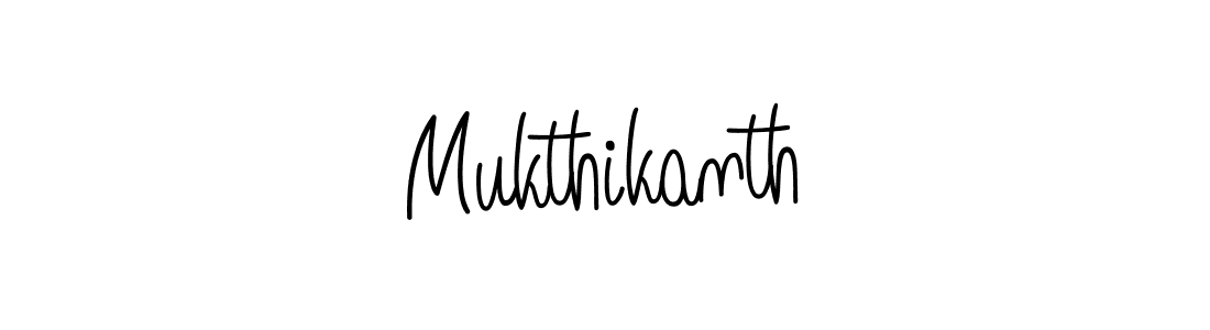 You should practise on your own different ways (Angelique-Rose-font-FFP) to write your name (Mukthikanth) in signature. don't let someone else do it for you. Mukthikanth signature style 5 images and pictures png