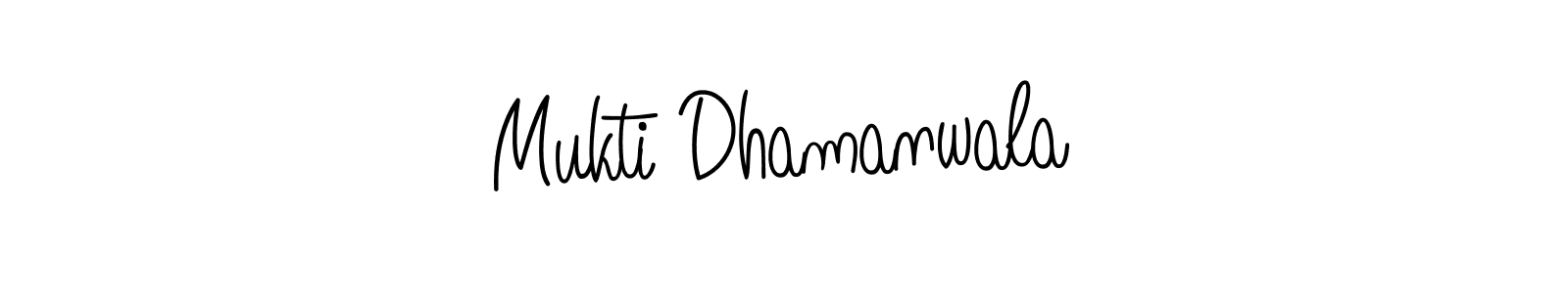 Once you've used our free online signature maker to create your best signature Angelique-Rose-font-FFP style, it's time to enjoy all of the benefits that Mukti Dhamanwala name signing documents. Mukti Dhamanwala signature style 5 images and pictures png