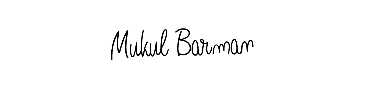 Make a beautiful signature design for name Mukul Barman. With this signature (Angelique-Rose-font-FFP) style, you can create a handwritten signature for free. Mukul Barman signature style 5 images and pictures png