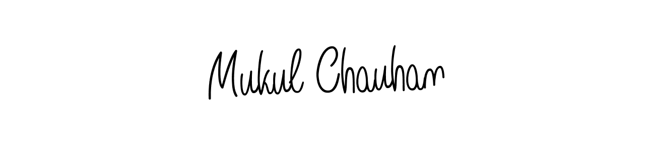 The best way (Angelique-Rose-font-FFP) to make a short signature is to pick only two or three words in your name. The name Mukul Chauhan include a total of six letters. For converting this name. Mukul Chauhan signature style 5 images and pictures png