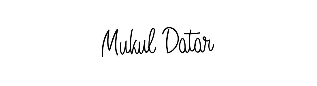 How to Draw Mukul Datar signature style? Angelique-Rose-font-FFP is a latest design signature styles for name Mukul Datar. Mukul Datar signature style 5 images and pictures png