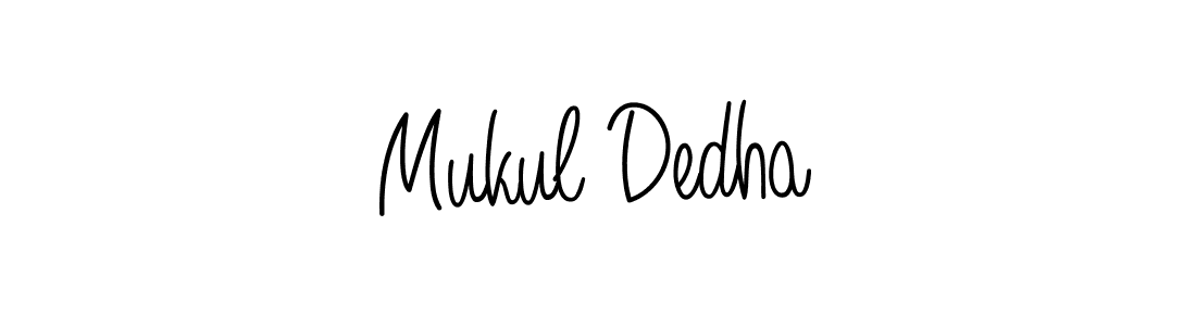 Mukul Dedha stylish signature style. Best Handwritten Sign (Angelique-Rose-font-FFP) for my name. Handwritten Signature Collection Ideas for my name Mukul Dedha. Mukul Dedha signature style 5 images and pictures png