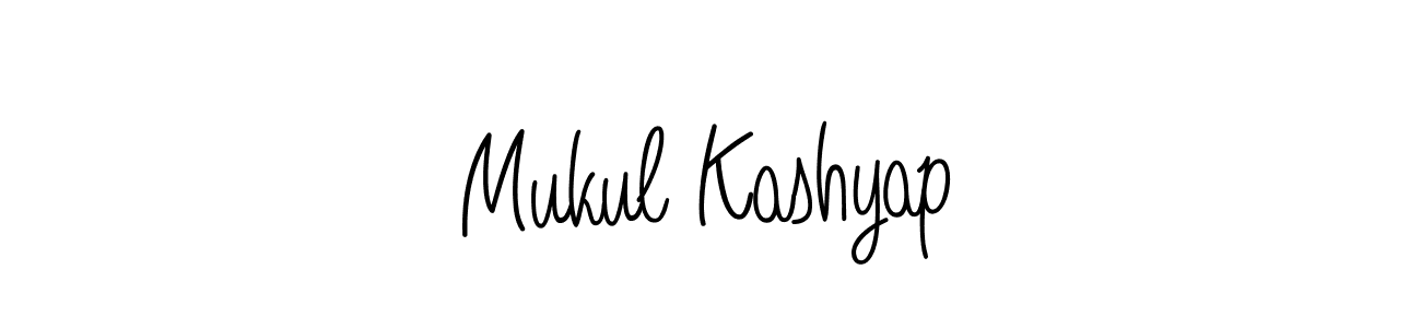 Make a beautiful signature design for name Mukul Kashyap. With this signature (Angelique-Rose-font-FFP) style, you can create a handwritten signature for free. Mukul Kashyap signature style 5 images and pictures png