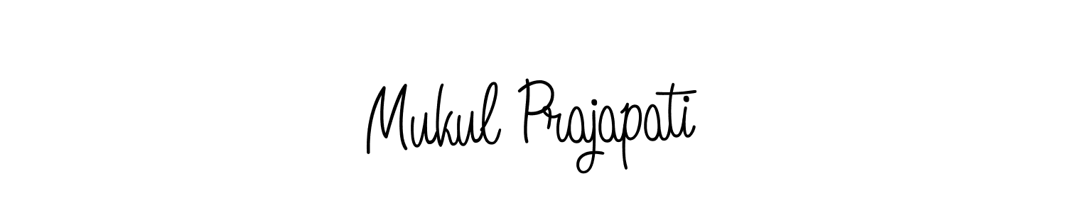 Also we have Mukul Prajapati name is the best signature style. Create professional handwritten signature collection using Angelique-Rose-font-FFP autograph style. Mukul Prajapati signature style 5 images and pictures png