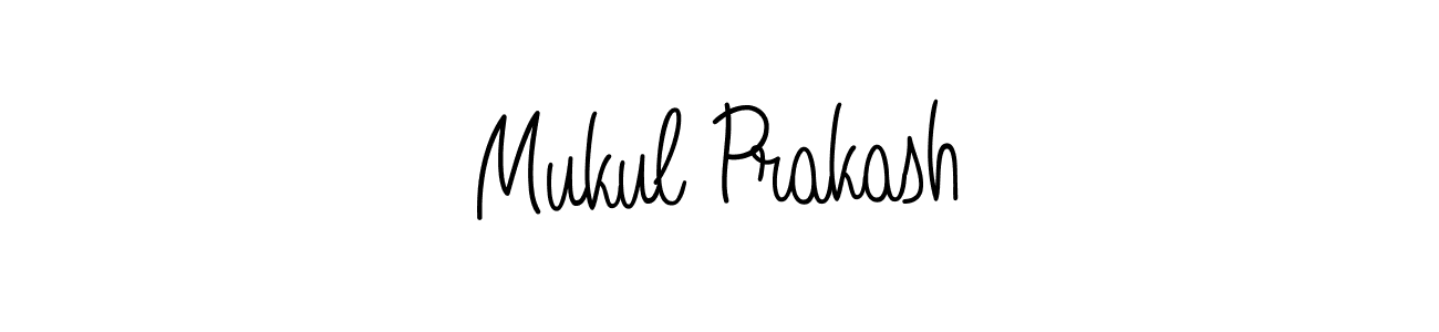 Use a signature maker to create a handwritten signature online. With this signature software, you can design (Angelique-Rose-font-FFP) your own signature for name Mukul Prakash. Mukul Prakash signature style 5 images and pictures png