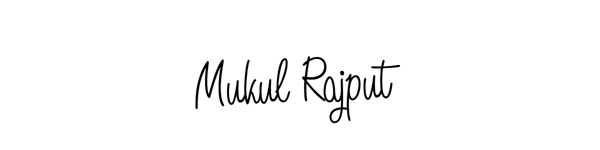 You should practise on your own different ways (Angelique-Rose-font-FFP) to write your name (Mukul Rajput) in signature. don't let someone else do it for you. Mukul Rajput signature style 5 images and pictures png