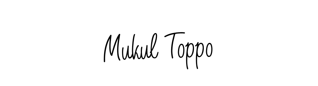 Make a short Mukul Toppo signature style. Manage your documents anywhere anytime using Angelique-Rose-font-FFP. Create and add eSignatures, submit forms, share and send files easily. Mukul Toppo signature style 5 images and pictures png