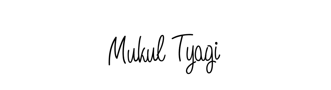 How to make Mukul Tyagi name signature. Use Angelique-Rose-font-FFP style for creating short signs online. This is the latest handwritten sign. Mukul Tyagi signature style 5 images and pictures png