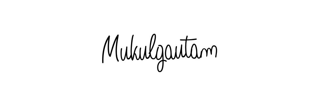 You should practise on your own different ways (Angelique-Rose-font-FFP) to write your name (Mukulgautam) in signature. don't let someone else do it for you. Mukulgautam signature style 5 images and pictures png
