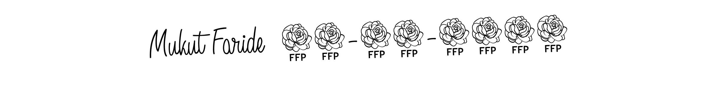 How to make Mukut Faride  29-05-2025 name signature. Use Angelique-Rose-font-FFP style for creating short signs online. This is the latest handwritten sign. Mukut Faride  29-05-2025 signature style 5 images and pictures png