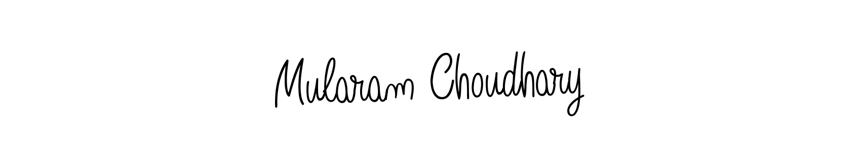 Create a beautiful signature design for name Mularam Choudhary. With this signature (Angelique-Rose-font-FFP) fonts, you can make a handwritten signature for free. Mularam Choudhary signature style 5 images and pictures png