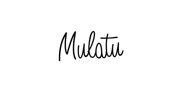 The best way (Angelique-Rose-font-FFP) to make a short signature is to pick only two or three words in your name. The name Mulatu include a total of six letters. For converting this name. Mulatu signature style 5 images and pictures png