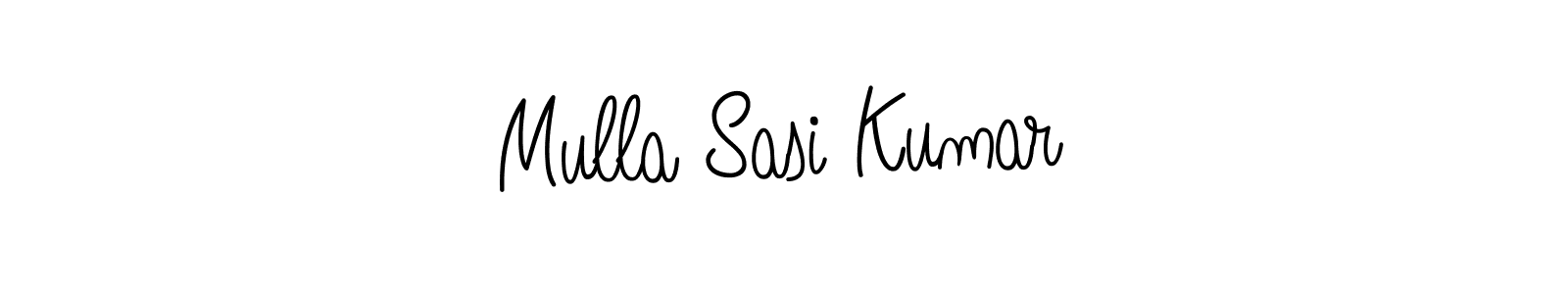 Use a signature maker to create a handwritten signature online. With this signature software, you can design (Angelique-Rose-font-FFP) your own signature for name Mulla Sasi Kumar. Mulla Sasi Kumar signature style 5 images and pictures png