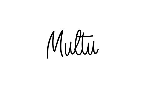 Make a beautiful signature design for name Multu. With this signature (Angelique-Rose-font-FFP) style, you can create a handwritten signature for free. Multu signature style 5 images and pictures png