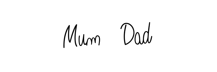 Once you've used our free online signature maker to create your best signature Angelique-Rose-font-FFP style, it's time to enjoy all of the benefits that Mum   Dad name signing documents. Mum   Dad signature style 5 images and pictures png