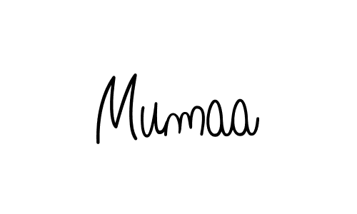 How to make Mumaa signature? Angelique-Rose-font-FFP is a professional autograph style. Create handwritten signature for Mumaa name. Mumaa signature style 5 images and pictures png