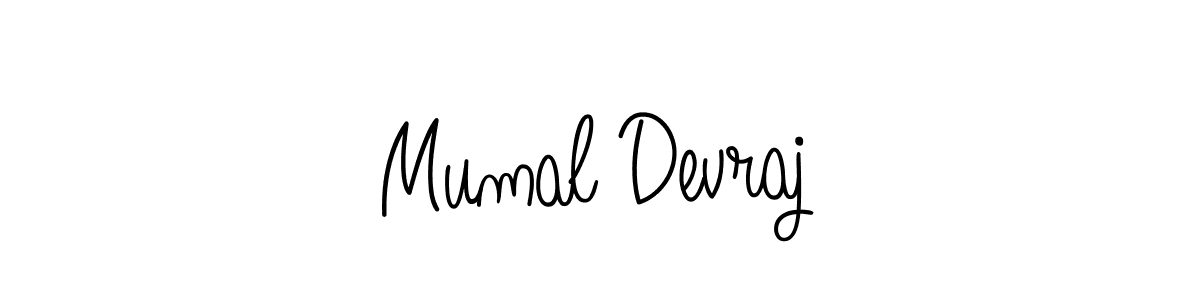 How to make Mumal Devraj signature? Angelique-Rose-font-FFP is a professional autograph style. Create handwritten signature for Mumal Devraj name. Mumal Devraj signature style 5 images and pictures png