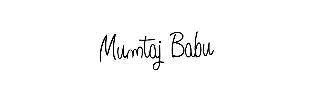 You should practise on your own different ways (Angelique-Rose-font-FFP) to write your name (Mumtaj Babu) in signature. don't let someone else do it for you. Mumtaj Babu signature style 5 images and pictures png