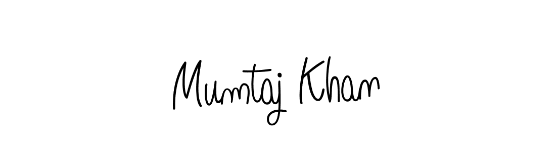 Use a signature maker to create a handwritten signature online. With this signature software, you can design (Angelique-Rose-font-FFP) your own signature for name Mumtaj Khan. Mumtaj Khan signature style 5 images and pictures png