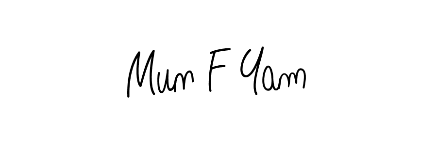 Make a beautiful signature design for name Mun F Yam. Use this online signature maker to create a handwritten signature for free. Mun F Yam signature style 5 images and pictures png