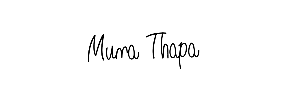 Also we have Muna Thapa name is the best signature style. Create professional handwritten signature collection using Angelique-Rose-font-FFP autograph style. Muna Thapa signature style 5 images and pictures png