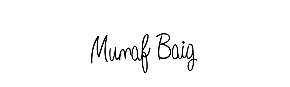 Also we have Munaf Baig name is the best signature style. Create professional handwritten signature collection using Angelique-Rose-font-FFP autograph style. Munaf Baig signature style 5 images and pictures png