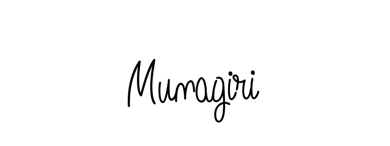 Use a signature maker to create a handwritten signature online. With this signature software, you can design (Angelique-Rose-font-FFP) your own signature for name Munagiri. Munagiri signature style 5 images and pictures png