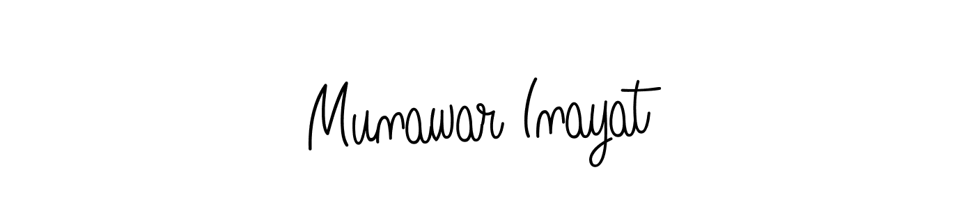 How to Draw Munawar Inayat signature style? Angelique-Rose-font-FFP is a latest design signature styles for name Munawar Inayat. Munawar Inayat signature style 5 images and pictures png