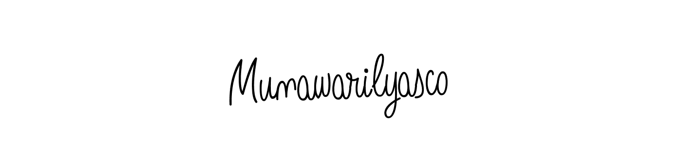 Also You can easily find your signature by using the search form. We will create Munawarilyasco name handwritten signature images for you free of cost using Angelique-Rose-font-FFP sign style. Munawarilyasco signature style 5 images and pictures png