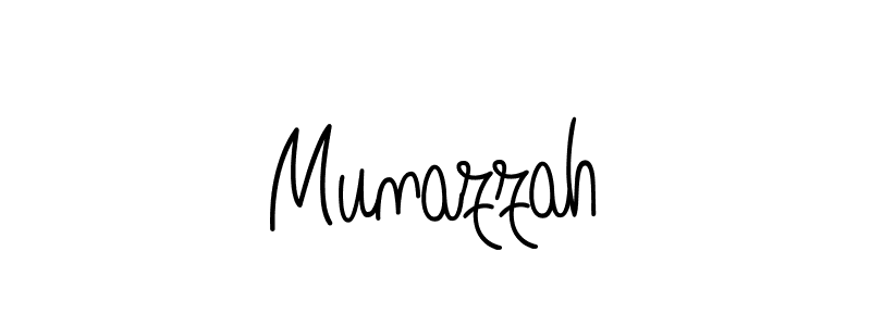 if you are searching for the best signature style for your name Munazzah. so please give up your signature search. here we have designed multiple signature styles  using Angelique-Rose-font-FFP. Munazzah signature style 5 images and pictures png