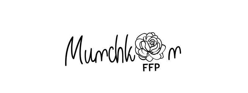 Also we have Munchk1n name is the best signature style. Create professional handwritten signature collection using Angelique-Rose-font-FFP autograph style. Munchk1n signature style 5 images and pictures png