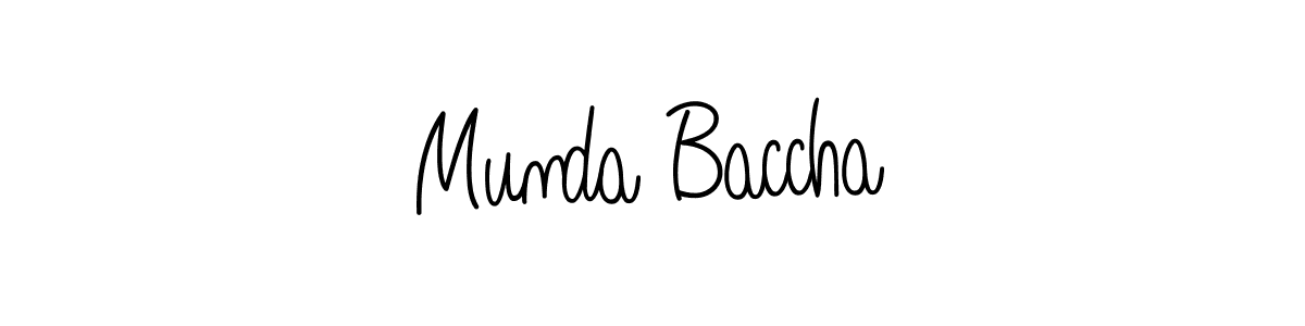 Angelique-Rose-font-FFP is a professional signature style that is perfect for those who want to add a touch of class to their signature. It is also a great choice for those who want to make their signature more unique. Get Munda Baccha name to fancy signature for free. Munda Baccha signature style 5 images and pictures png