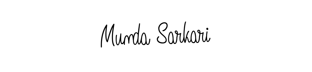 How to make Munda Sarkari signature? Angelique-Rose-font-FFP is a professional autograph style. Create handwritten signature for Munda Sarkari name. Munda Sarkari signature style 5 images and pictures png
