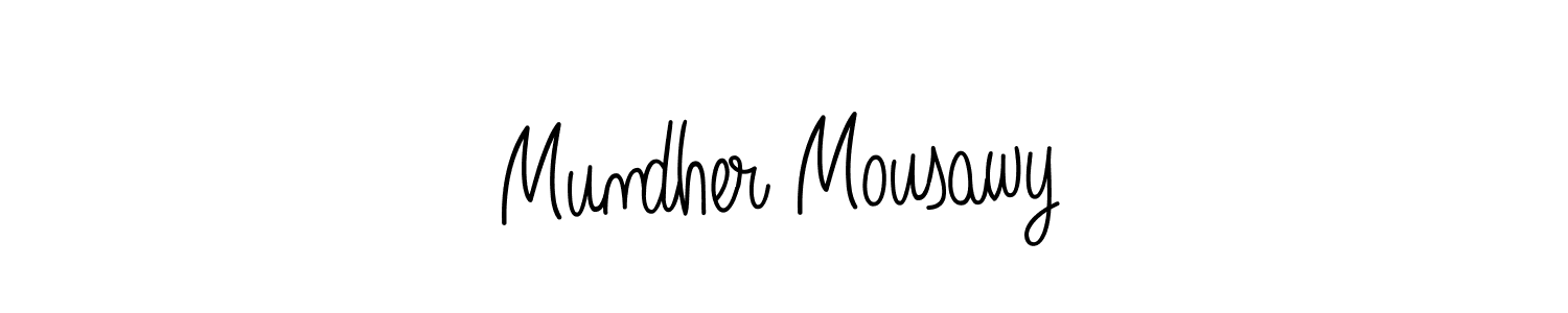 How to make Mundher Mousawy name signature. Use Angelique-Rose-font-FFP style for creating short signs online. This is the latest handwritten sign. Mundher Mousawy signature style 5 images and pictures png